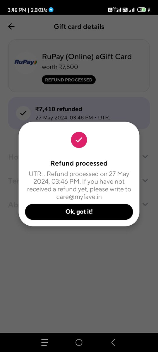 Sharvanji7's tweet photo. @MyFaveIndia 6200718729 I do a transaction on 27  May 2024 but my transaction failed in fave app but my money is deducted
My refund is successful procced
But not received any refund till now . Almost 7 days done 
But not received any refund
But refund not receive my account #RBI https://t.co/FcCuxoMGQZ