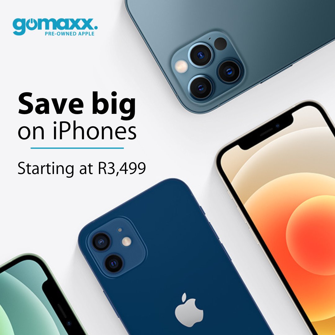 gomaxxsa's tweet photo. Save big on iPhones at gomaxx.

Explore our wide selection of iPhones starting at only R3,499: https://t.co/qAS7aZ9TVR

*All our products come with a 6-month warranty.
•
•
•
#gomaxx #iphone #apple #appleproducts #appledevices #tech #techdeals https://t.co/LThwfIqP4R