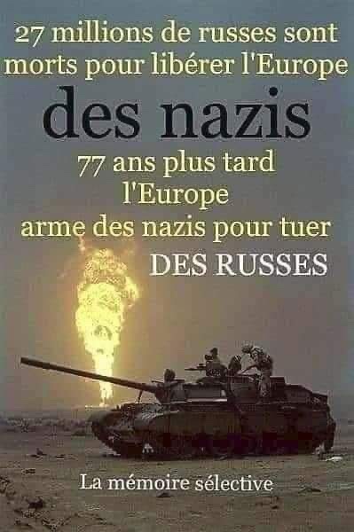 elieFORTUNE1's tweet photo. @BecPascale @Gaullisme_Fr 80ème anniversaire de la libération
Sans la RUSSIE
Une IGNOMINIE sans nom
Un DENI total de l' HISTOIRE de la FRANCE
Une FORFAITURE élyséenne du NABOT
Cela ne restera pas IMPUNI
La FRANCE et les Français s'y ENGAGENT https://t.co/x9ArleYJTM