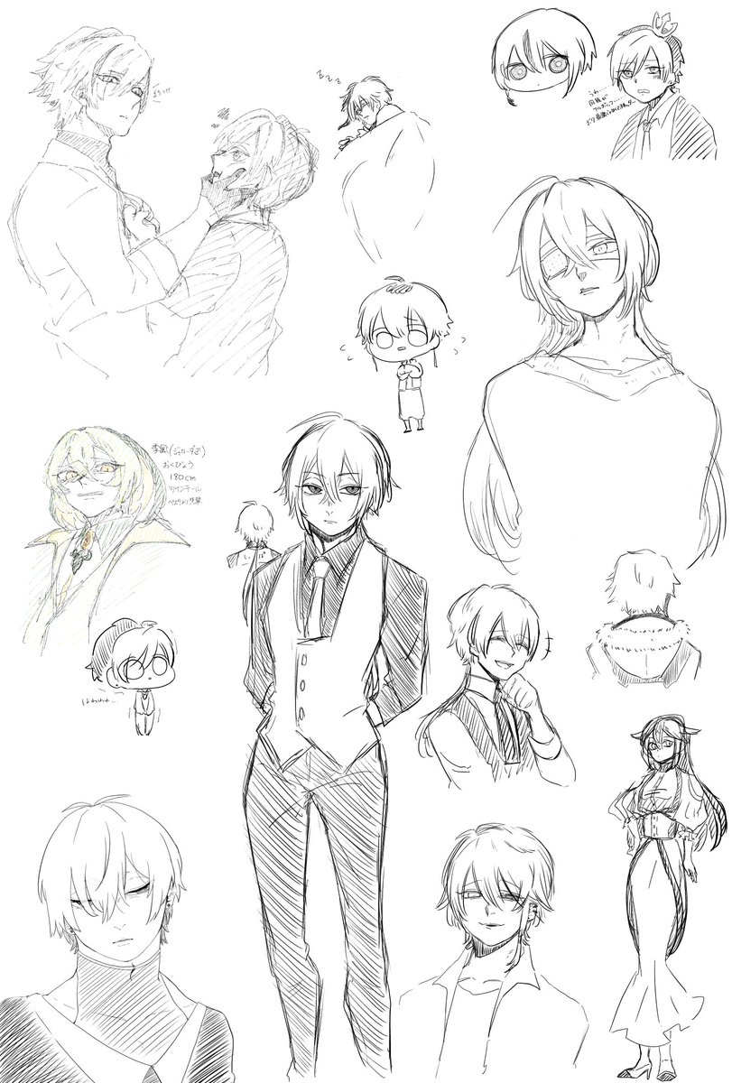 asknpnt's tweet photo. 描いた日バラバラ〜！ https://t.co/qQFuZ3vGvv