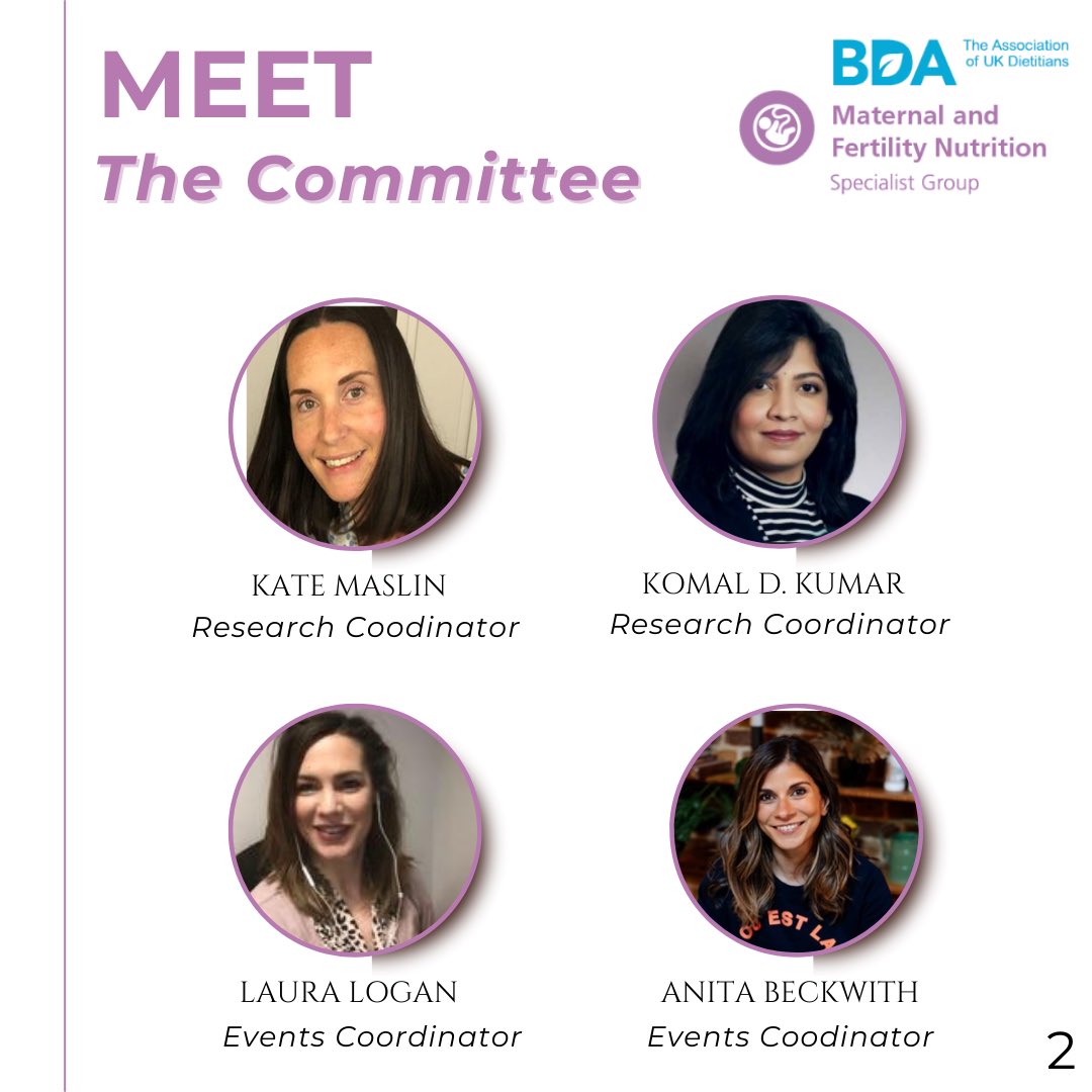 BDA Maternal & Fertility Nutrition Group tweet media