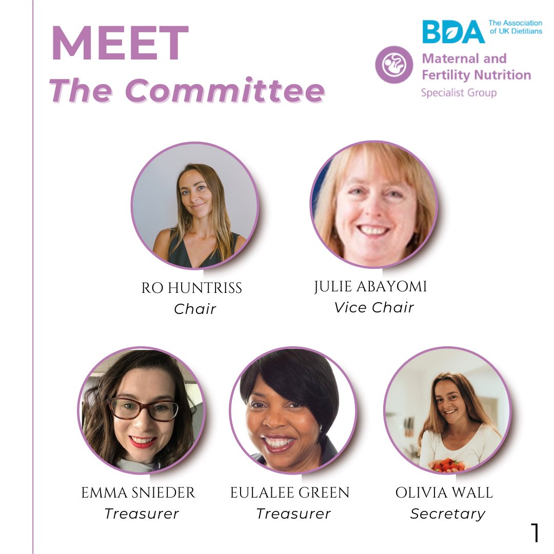 BDA Maternal & Fertility Nutrition Group tweet media