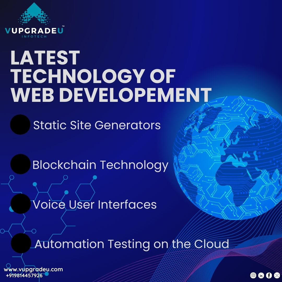 VupgradeU's tweet photo. Here are the latest technology of Web Development
.
.
.
.
#vupgradeu #vupgradeuinfotech #technology #blockchainnews #Blockchain #web #webdevelopment #cloudtechnology #latesttechnology #LatestTech #latesttech #latesttechnews #trendingnow #trendingpost https://t.co/Mzq3kvkuiM