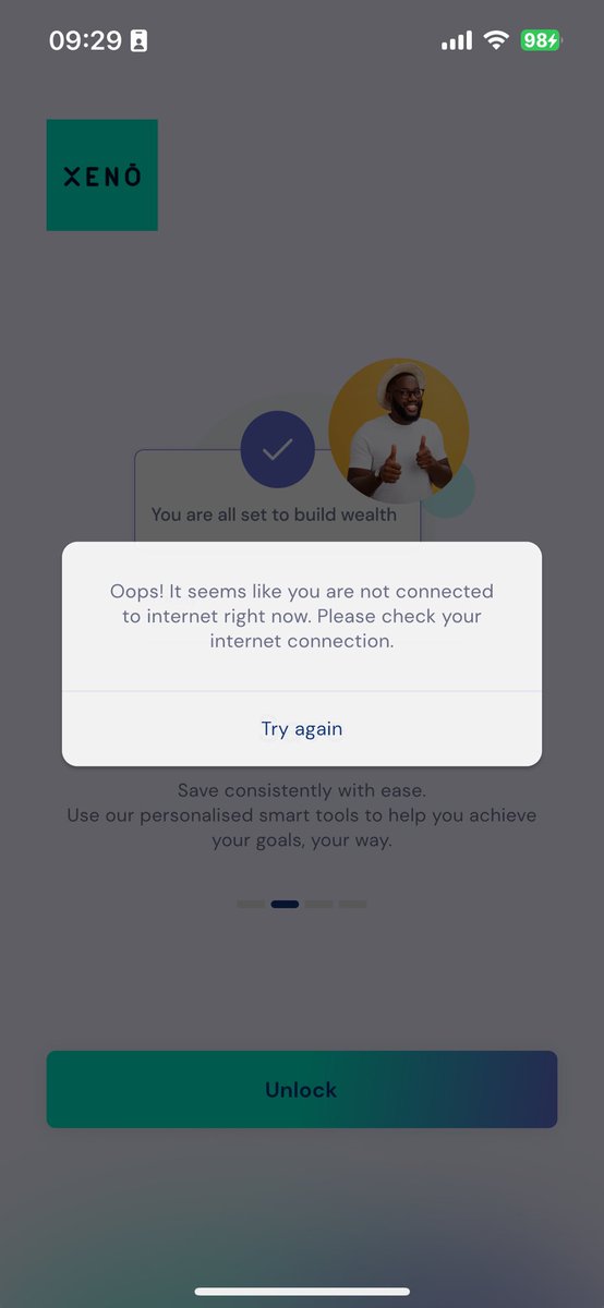 Hello <a href="/XenoUganda/">XENO Investment</a> I have had issues with my account for nearly 2 months. I can login on my account. Whenever I try, I get that message attached even when I have data or my internet connection is fine. Please help. Thanks