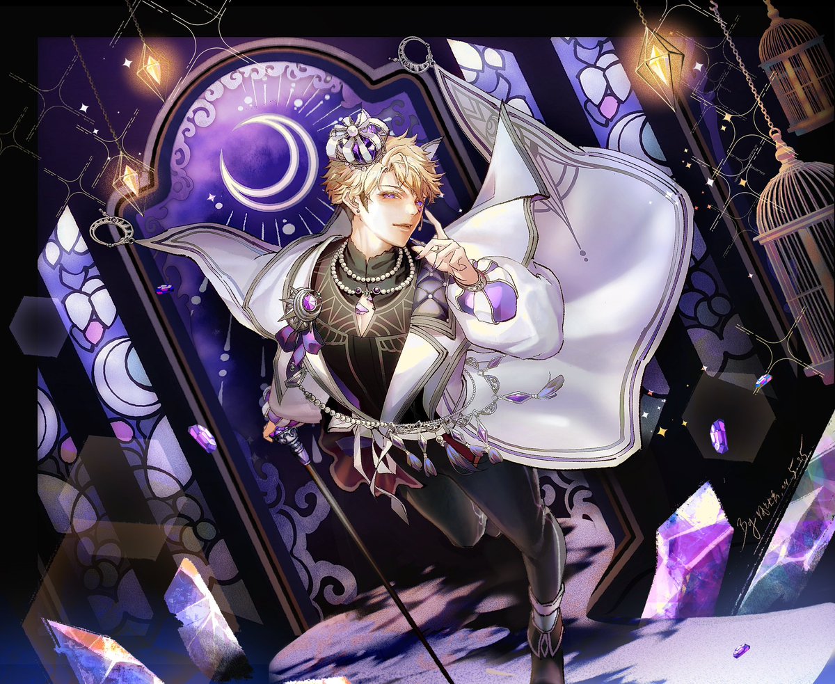 #あんスタ  
 #鳴上嵐
 #あんスタFA
✨紫水晶的女王与不眠夜✨