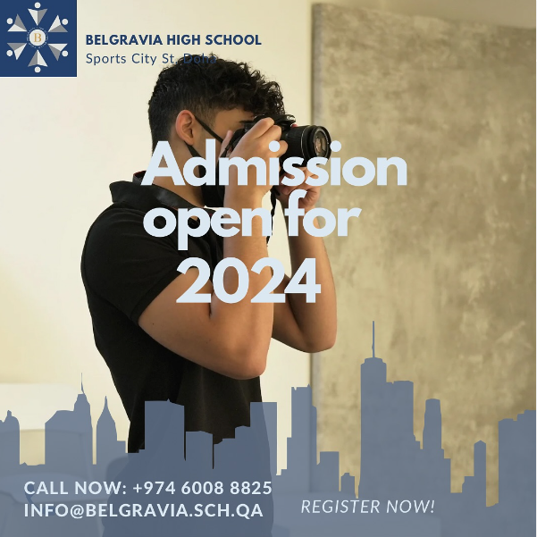 Explore the possibilities at Belgravia High School. Our admissions team is at your service, offering personalized support and guidance throughout the application process. Connect with us today to begin your journey toward educational excellence.
belgravia.sch.qa