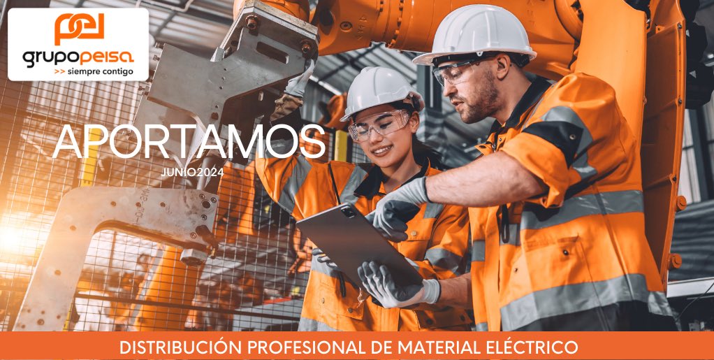 ¡Bienvenido junio! 🌞 
El sector #eléctrico juega un papel fundamental en el desarrollo sostenible y económico, aportando energía, bienestar y calidad de vida. 
En <a href="/grupo_peisa/">Grupo Peisa</a> creemos que cada acción tiene un impacto en la sociedad y en el mundo que compartimos, por ello ⤵️