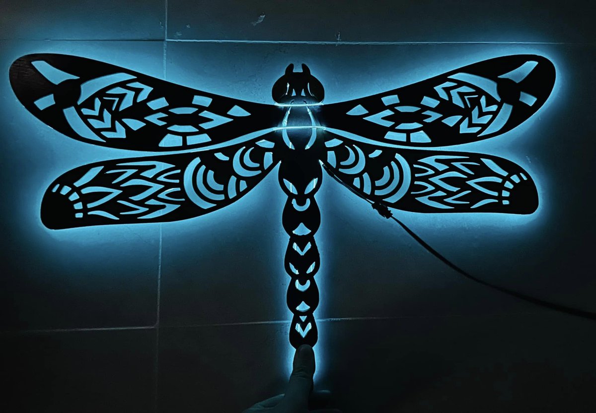 snapmaker's tweet image. We're thrilled to share this amazing dragonfly created by our talented user. #Laser it, paint it and showcase with LED Lights!👀

📷Credit: Linh Tran (Facebook)

Keep inspiring us with your incredible designs!😉😉 #SnapmakerShowcase

#DIY #Makers #Lasercutter #Laserengraving