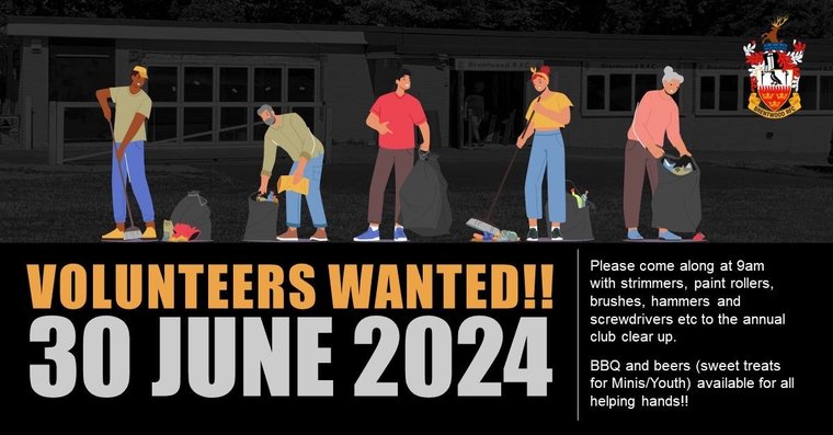 BrentwoodRFC's tweet photo. Club Clean Up Day - Sunday 30th June #Pitchero
https://t.co/HlkqAjgBGi https://t.co/tmveF0fApO