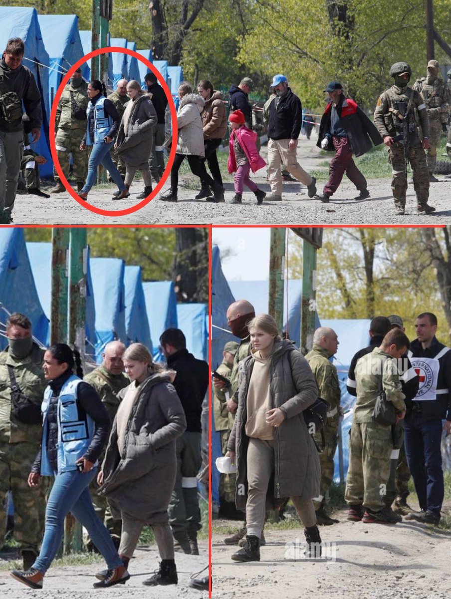 MirovichMedia's tweet photo. На этом фото – мерзавка из ООН, которая под управлением коммуняки Гутерриша сдала Марьяну Чечелюк из Мариуполя на подвал в «ДНР», хотя обещала вывезти в Украину.

ООН окончательно превратилась в преступную организацию, боевое крыло Коминтерна, которое занимается помощью ХАМАС, Д��Р, путинским оккупантам, Северной Корее, а также всячески гадит и срёт цивилизации.