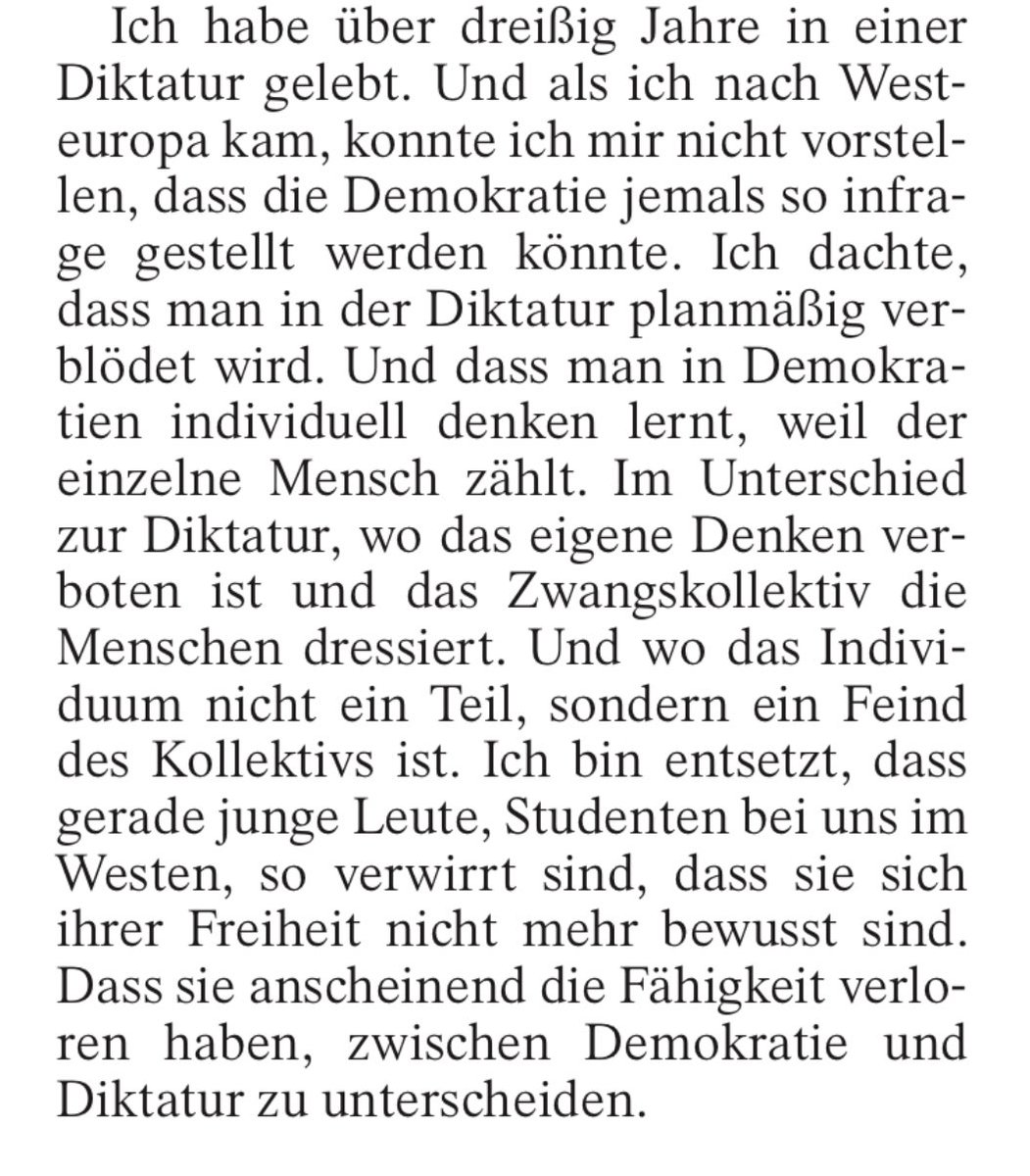 Ich würde mir wünschen, dass zum Wochenstart alle, bei denen in den vergangenen Wochen die Koordinaten verrutscht sind, diesen furiosen Text von Herta Müller über die Verbrechen der Hamas lesen. Was für ein Ding. 🇮🇱 

faz.net/aktuell/feuill…
