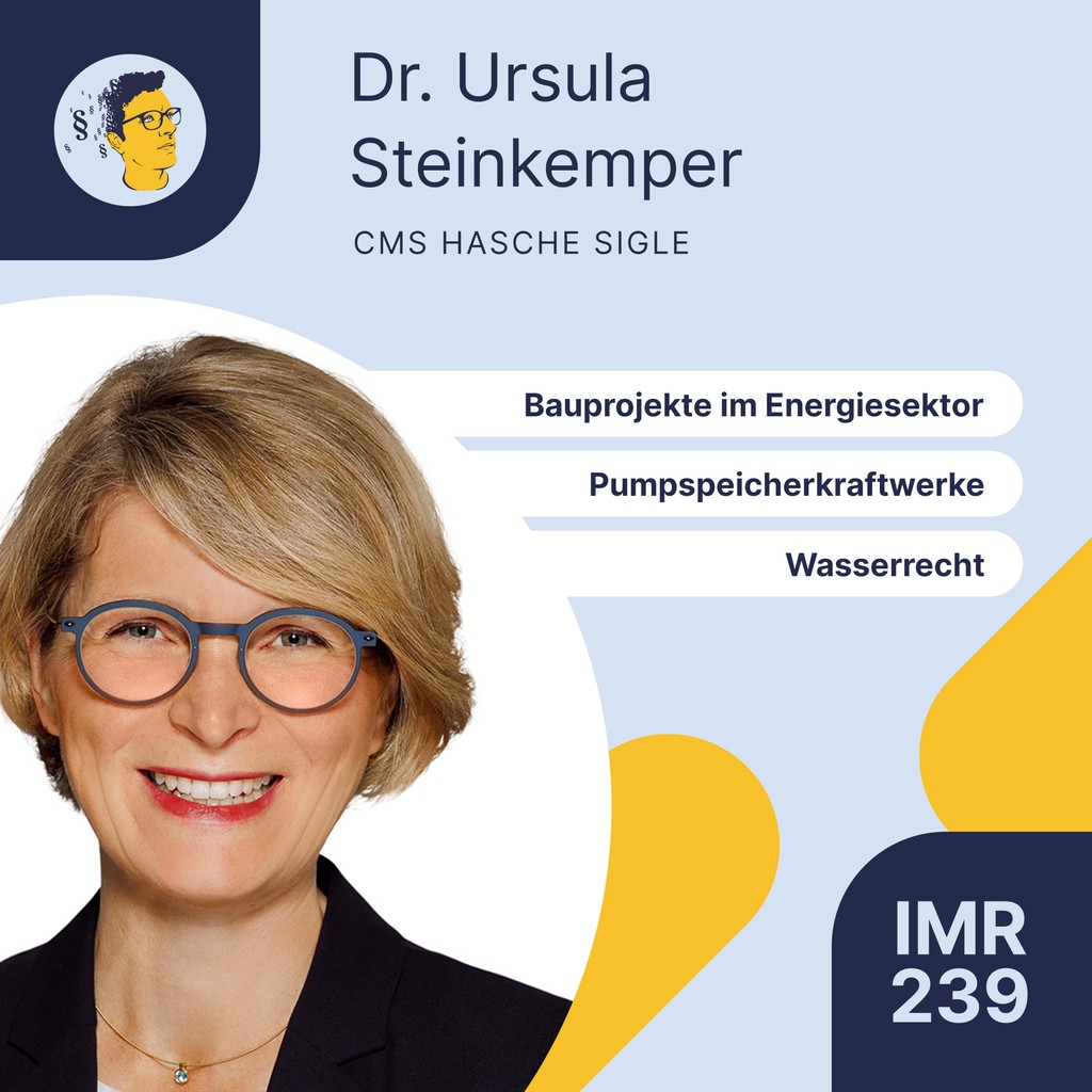Neue Episode online ⭐: "Umweltrecht vs ESG, Bauprojekte im Energiesektor, PV-Anlagen, Pumpspeicherkraftwerke, Wasserrecht" mit Dr. Ursula Steinkemper. Viel Spaß!

▶️ irgendwasmitrecht.de/239