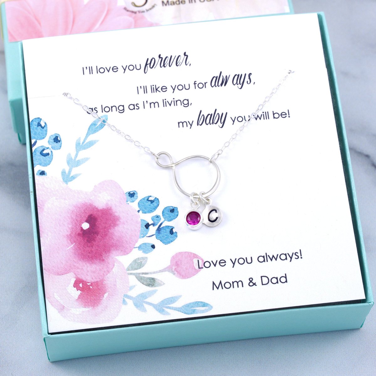 Daughter Gifts | Daughter Necklace from Mom, from Dad | Daughter Birthday Gift | Daughter Wedding Gift | Memorable | Ready to Gift | Initial tuppu.net/3532ca78 #shopsmall #etsyseller #etsyshop #etsyjewelry #giftideas #Etsy #giftsforher #etsyfinds