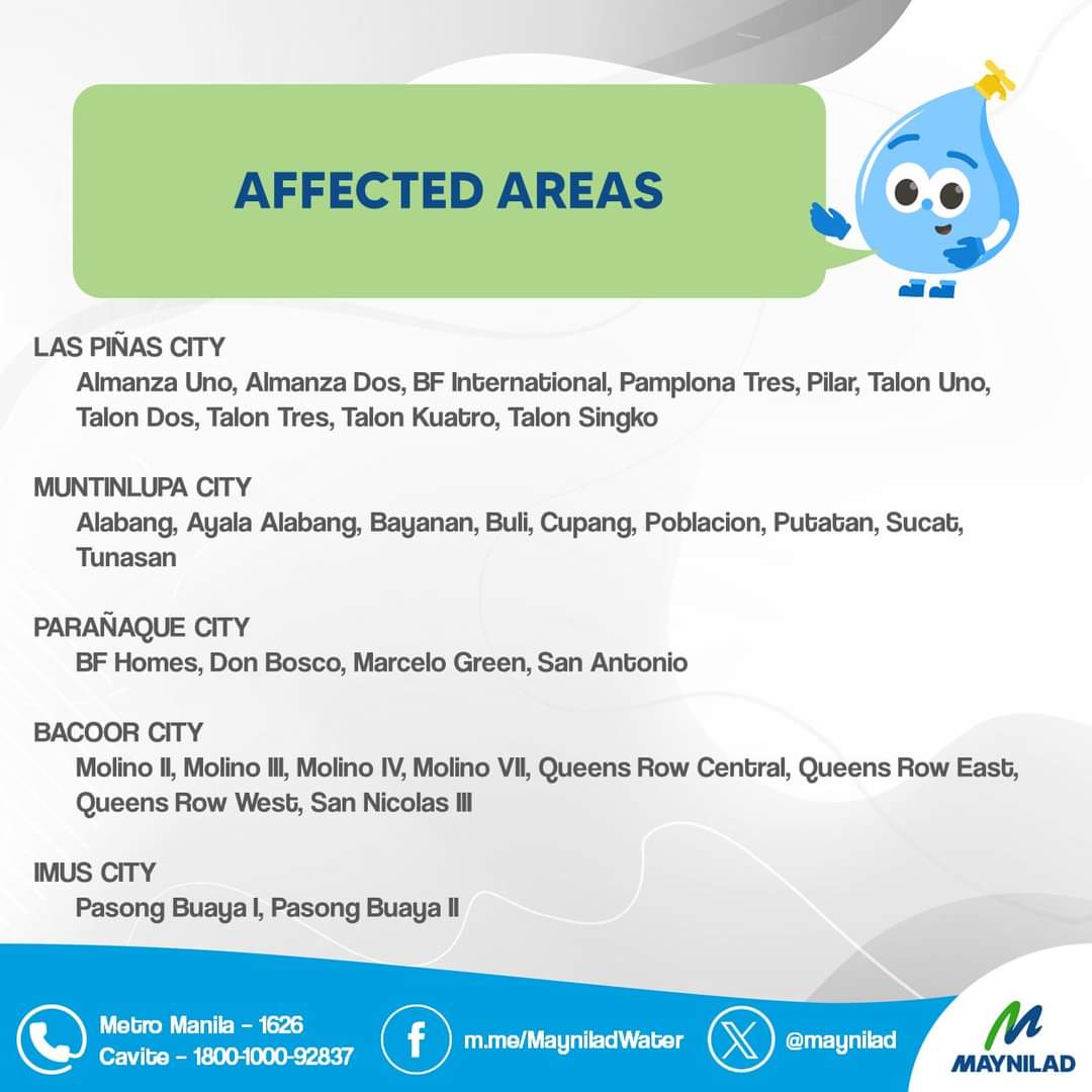 Nasa 159,000 households na sineserbisyuhan ng Maynilad ang inaabisuhang wag muna inumin o gamiting pangluto ang tubig mula sa gripo. Dahil pa rin yan sa problema sa kalidad ng tubig sa Laguna Lake

<a href="/News5PH/">News5</a>