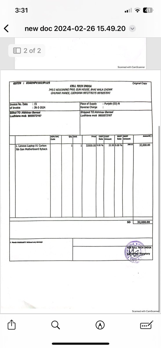 namanbansal0567's tweet photo. @Lenovo_in Exploitation and Harassment by your Service Centre. Motherboard replaced twice and more than 50000 spent but still laptop doesn't work, Ban these service centres and stop scamming the customers. Got only automated responses over email! Please help! https://t.co/cMFW9uw9S9