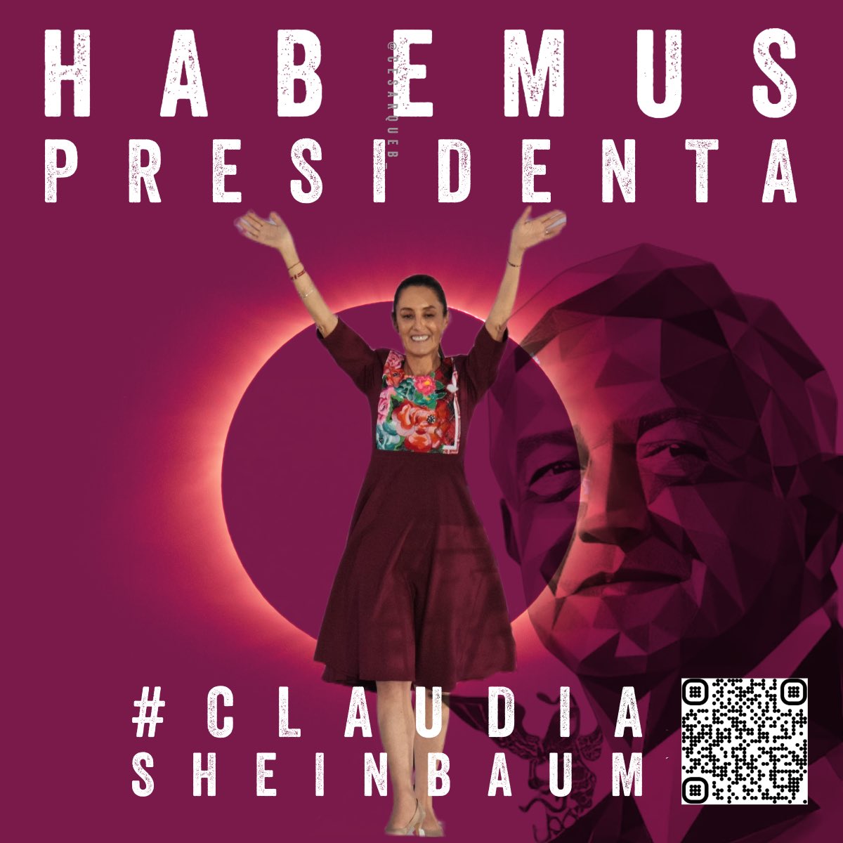 cesarqueb_'s tweet photo. @lopezobrador_ Habemus PRESIDENTA: @Claudiashein https://t.co/dfu3w40FVu