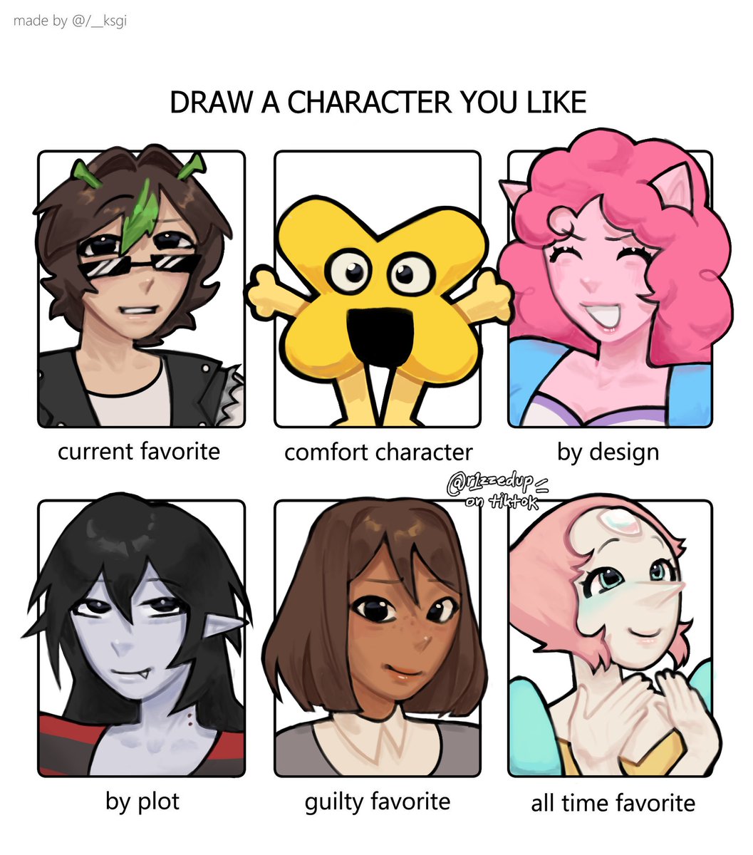 celinahhh's tweet photo. joel, x, pinkie, marceline, courtney, and pearl are my favs ever guys :3
#smallishbeansfanart #bfb #pinkiepiefanart #marcelinefanart #totaldrama #pearlfanart https://t.co/kPm5tKGUpX