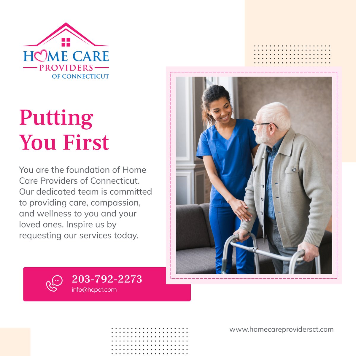 hcprovidersct's tweet image. At Home Care Providers of Connecticut, we put you first. Let us inspire you with our dedicated care and support. 

#PuttingYouFirst #HomeCare #SeniorLiving #SupportiveCare #BethelCT