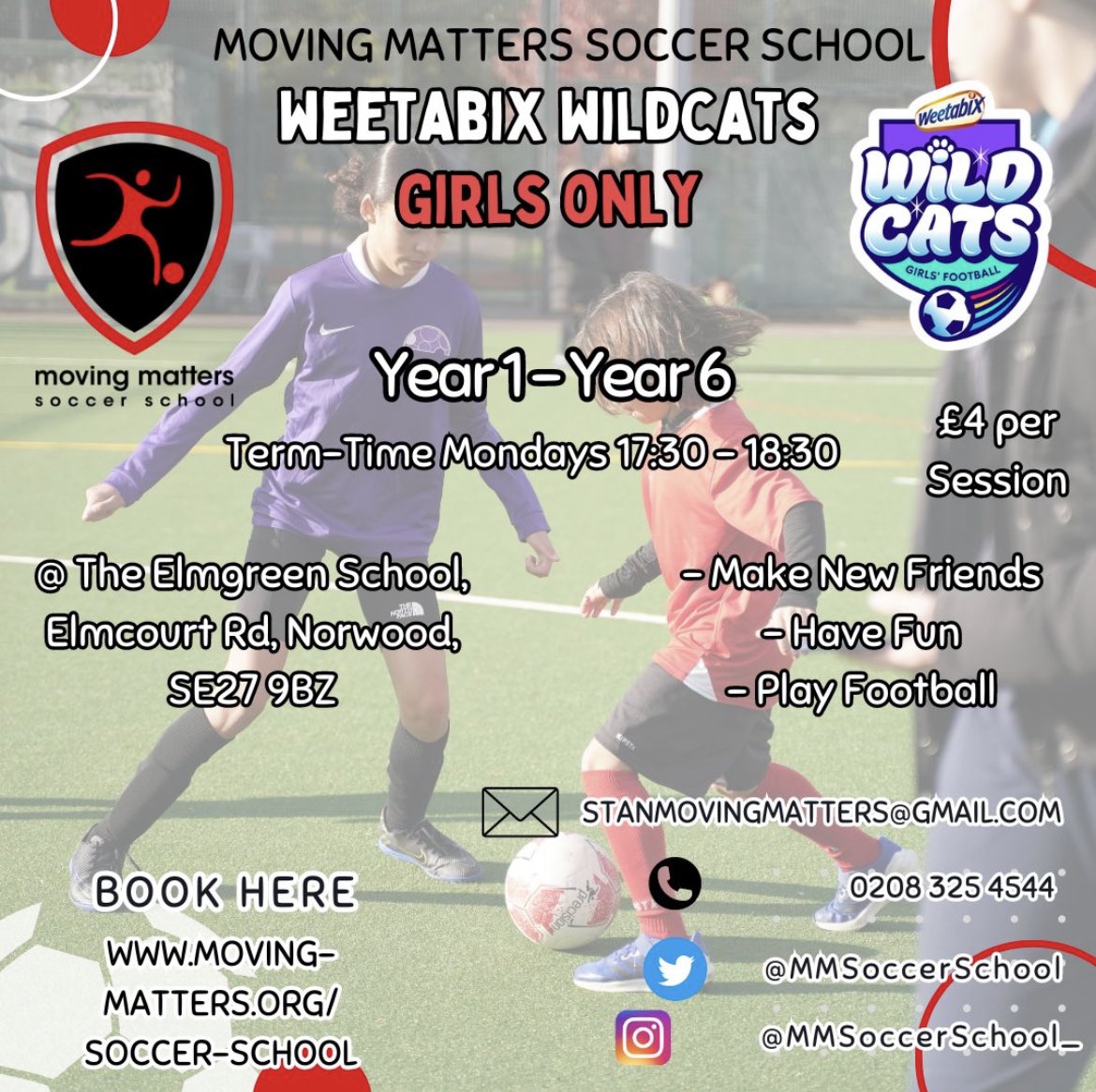 MMSoccerSchool's tweet photo. After a half term break we are back with MNF and Wildcats tonight 💪 https://t.co/wVm9QYOBVs
