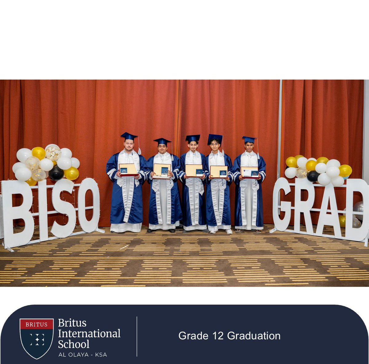 Britus_AlOlaya's tweet photo. Today, we are honoured and ecstatic to celebrate the first graduating Grade 12 class here at BISO. This is a historic milestone for our institution, and it is a joy to witness these incredible young adults who have enjoyed a remarkable education journey with us. https://t.co/b6Drg53iDX