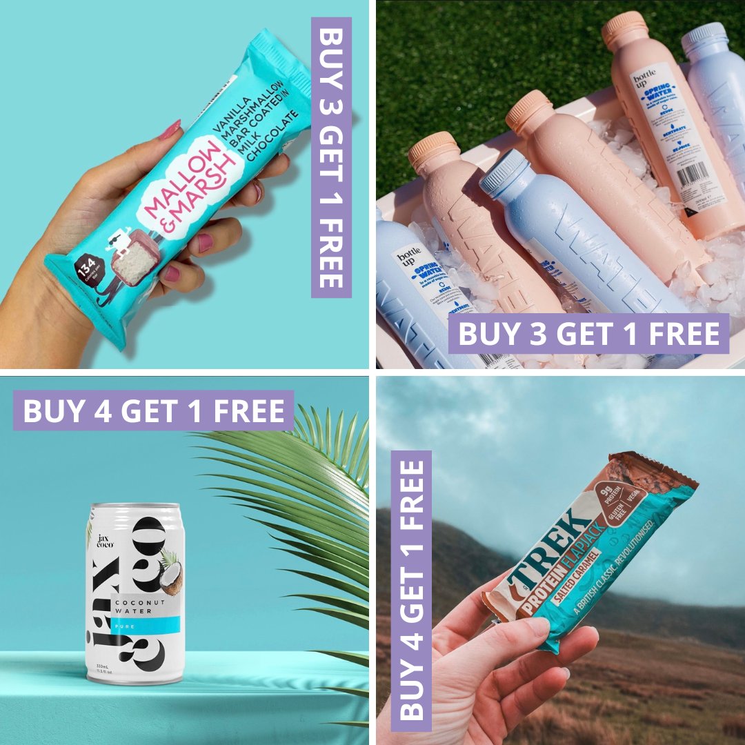Check out our new June promotions! ☀️💜

 #mallowandmarsh #bottleup #jaxcoco #trekbars #wholesaler #distributor 

To order our June promotions, visit our website:
💻 delicious-ideas.com/shop/
📞 Call us on 01733 239003