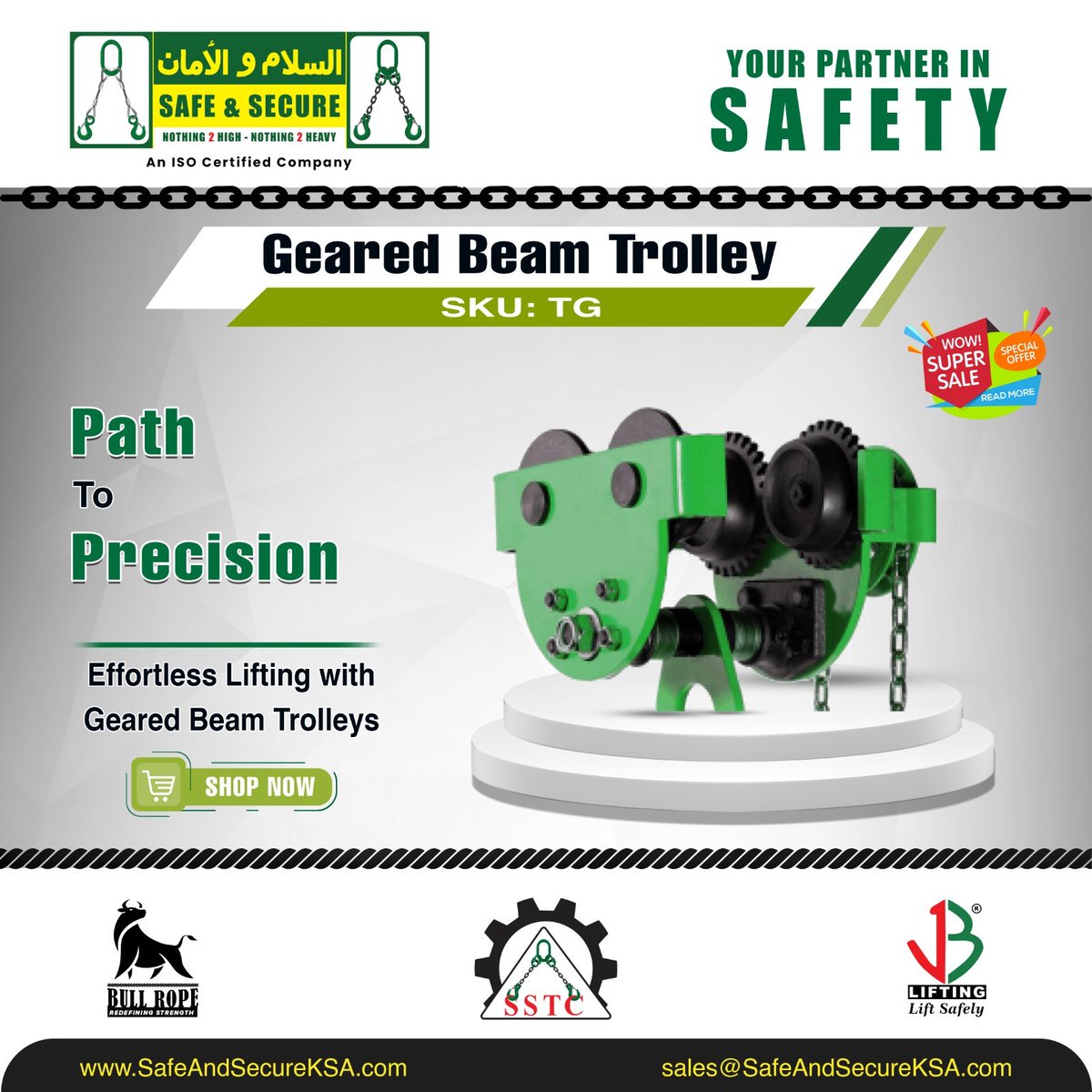 SafeAndSecureSA's tweet photo. 📷Shop Now!
https://t.co/V7zsvqYvf7

Heavy lifting made easy!📷📷
Our geared beam trolley is the perfect solution📷

#GearedBeamTrolley #MaterialHandlingSolutions #EffortlessMovement #HeavyLiftingMadeEasy #SmoothOperation #PreciseMovement #LiftingAndPositioning #BeamTrolley https://t.co/jaLypwtEjW