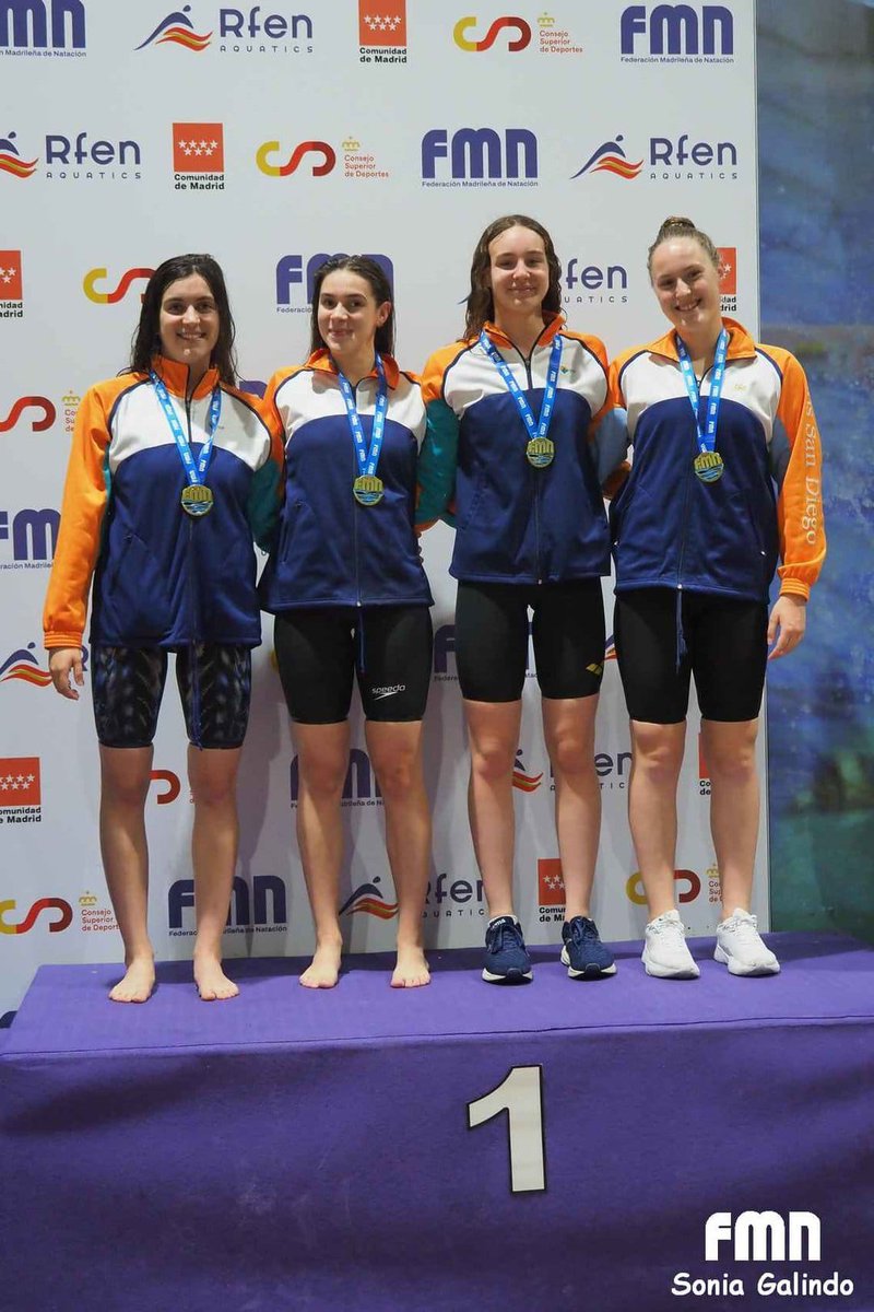 GSDcdeportivo's tweet photo. Natación: CTO. DE MADRID ABSOLUTO OPEN DE VERANO:
Podiums GSD de la primera jornada:

🥈Relevo 4x200 Libre masculino con Héctor Nieto, Antonio Luis López, Javier Arauz y Radu Neata.
🥇Relevo 4x100 Libre femenino con Laura López, Zuriñe Clavo, Sara Costa e Irene Berbel. https://t.co/BkFVwWOw3O