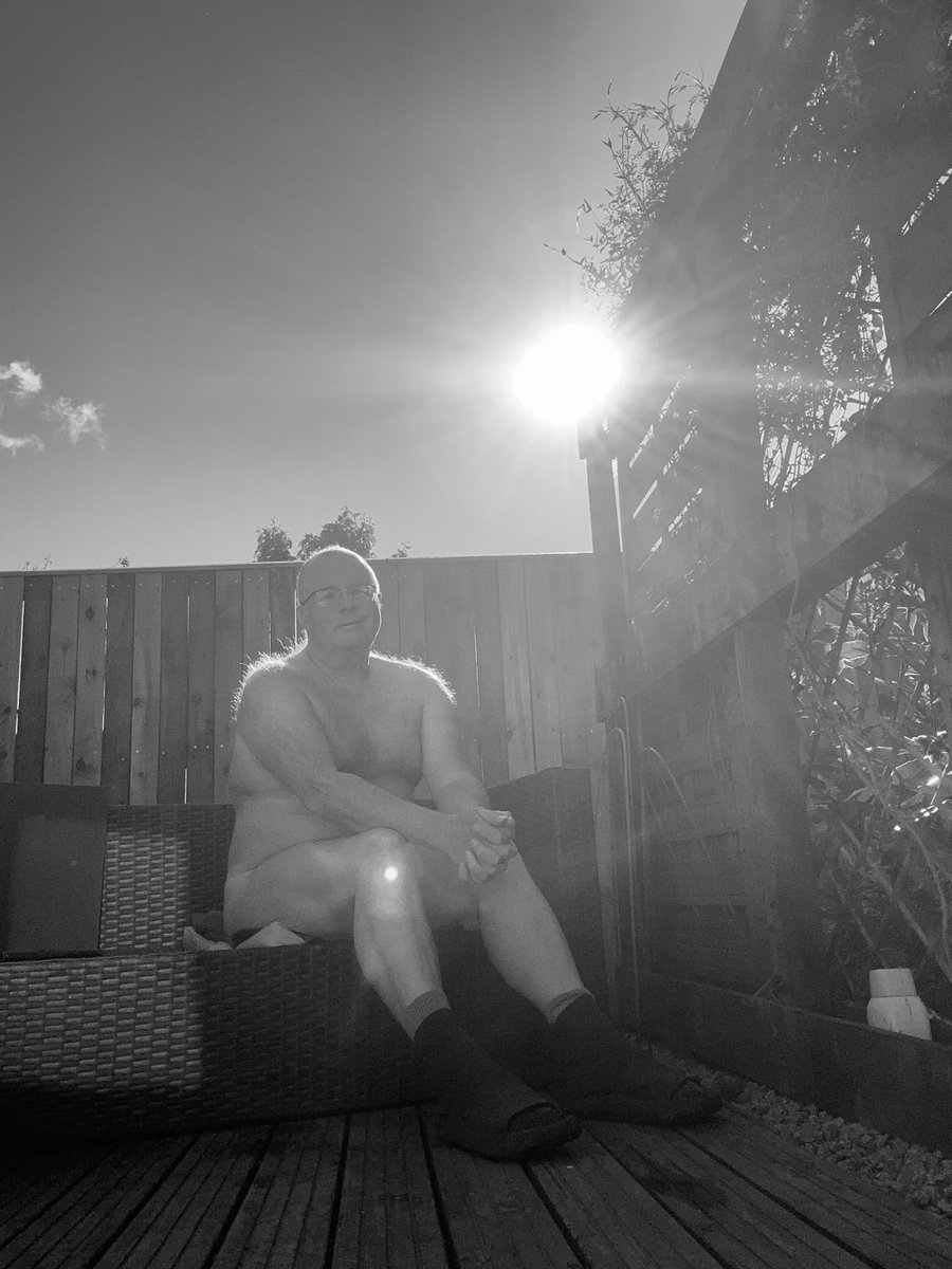 Catching some rays early morning before I sign on to work #monochromemonday