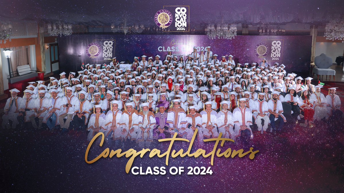 #HUGrads2024, we are proud of the journey you’ve undertaken with us, and we wish you the best of luck for the next chapter. 

Congratulations, Class of 2024.

#HabibUniversity #ShapingFutures #HabibConvocation #2024 #HUGrads2024
