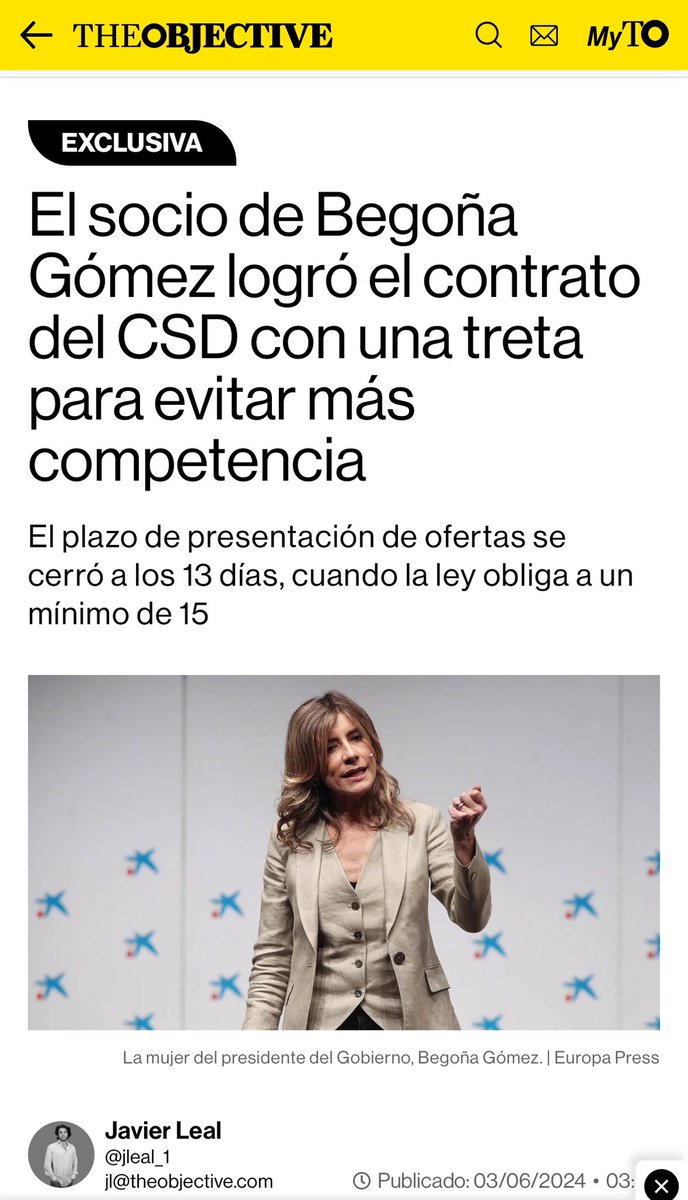 Lo de la mujer del presidente es impresentable; lo de Pedro Sánchez es pura corrupción. Nadie se parece más a un político que aquel que le vota. theobjective.com/espana/2024-06…