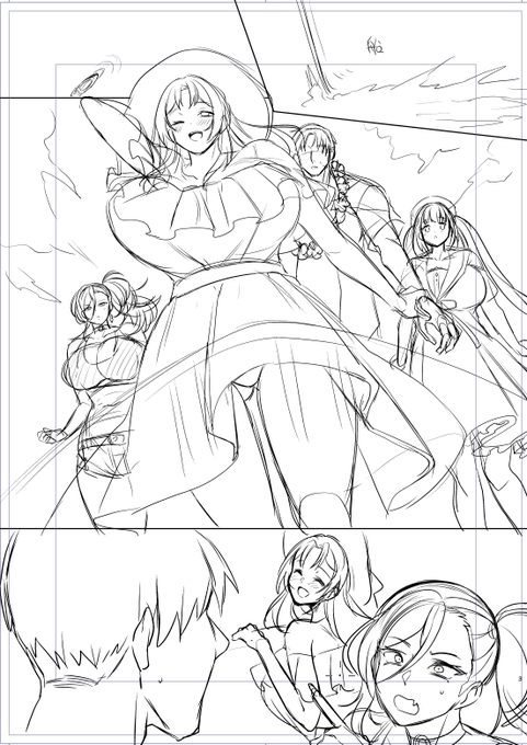 皆で海行ってハーレムする感じの内容で夏コミに出します!多分4で完結編になると思います! 