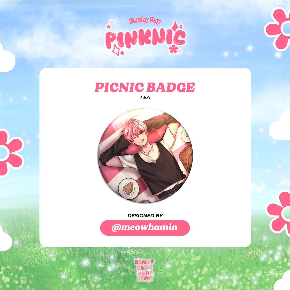 HBDBAMBY's tweet photo. 。‧˚ʚ PINKNIC ESSENTIALS ɞ˚‧。⋆
Our Bamburger has turned into..... A fine young man?! 😳 H-hello, may I sit with you?
Merch design by @meowhamin
#PINKNIC #BAMBY2024BDAYEVENT #PINKNIC2024MERCH https://t.co/9cRjS3adNh