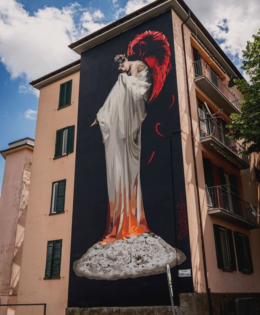 MolinaStreetArt's tweet photo. 'Fenice #9' by Italian Fazia in Bagnaia, Italy (2024) #fazia #streetart #lamolinastreetart | photo via artist mysl .nl/ycwMB https://t.co/tYygjN2ZPt
