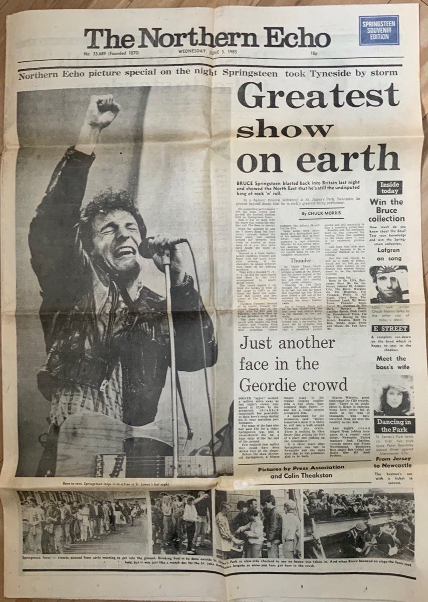 On this day 39 years ago today #bruce Springsteen