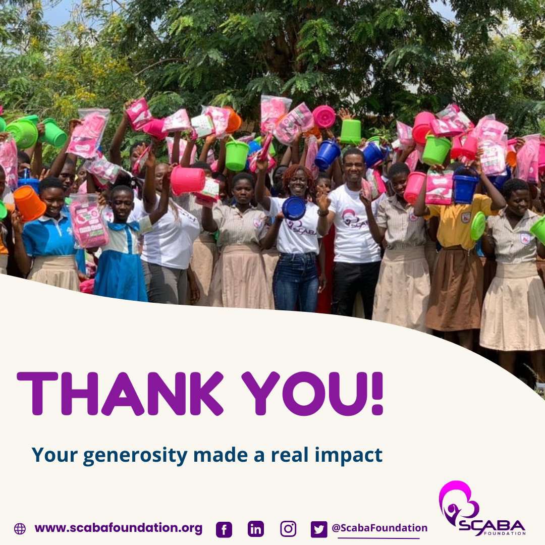 ScabaFoundation's tweet photo. Thank you for helping us touch the lives of 130 girls and 38 women in Denchira Balagonnor. Your generosity made a real impact and we are grateful to all our donors and volunteers.
#periodfriendlyworld
#MHday2024
#endperiodpoverty
#menstruationmatters
#scabafoundation https://t.co/UcChW8O0Ao