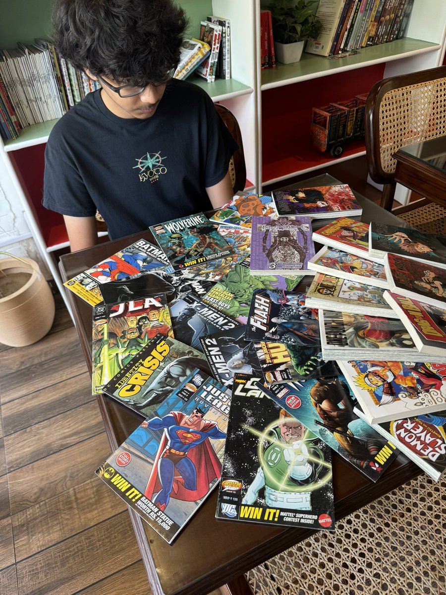 rajeshsawhney's tweet photo. We are building India’s largest comics and manga collection at Analog coffee @ kitchen. 

Want to be a part of this ambitious Community Project. 

Get in touch with our intern @sidmanaktala https://t.co/EF85zSZRuv