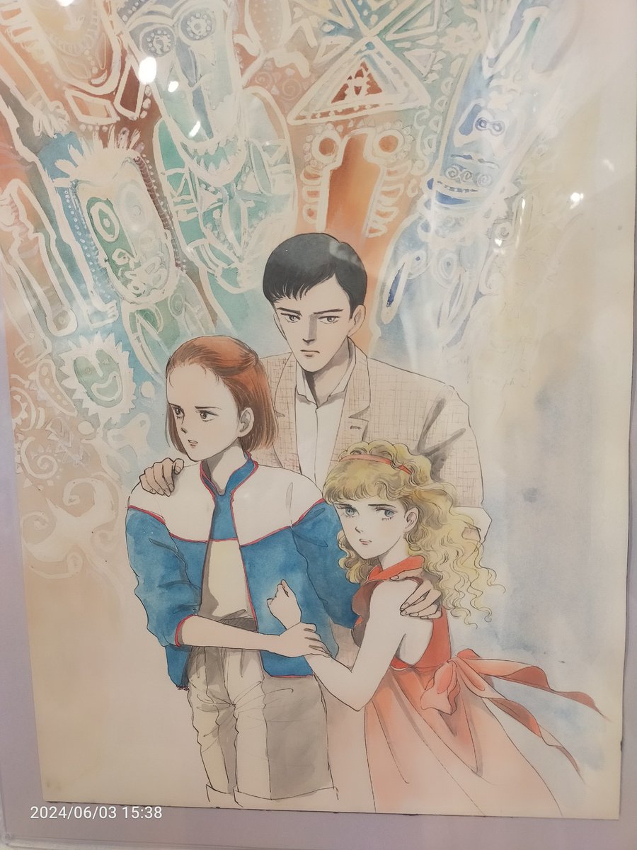 ここのトキのセリフはことあるごとに思い出す
レギオンの原画も展示されてた!
展示はこのトビラ絵だけだったけど、私「精霊王」もものすごく好きな作品なんですよね
セリフまわしがとにかくかっこいい 