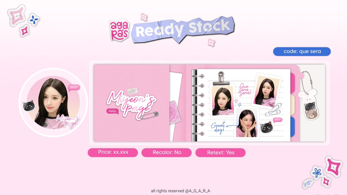 A_G_A_R_A's tweet photo. ~boleh bantu repost?tia💖

Hai!✨ aku mau minta tolong ospekin 10 layout ready stock ini dongg😖

Kalau ada kesamaan dengan BA lain atau foto yg digunakan dari sumber haram boleh DM aku yaa!🌷💗

Have a nice day all!💖 #zonauang https://t.co/wz38vMrZ4p
