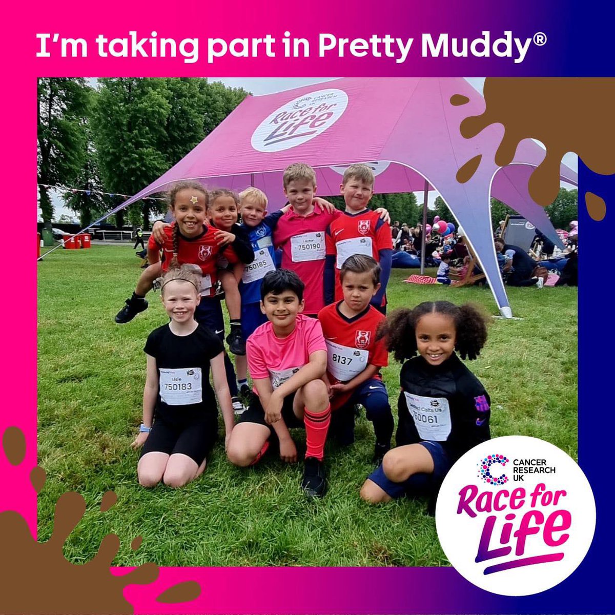 #EndOfSeasonShoutout Massive to the Delaford Colts FC U8’s team. They decided they hadn’t quite finished with mud and completed the Pretty Muddy run to raise money for Cancer Research 👏🏽👏🏽 #GrassrootsFootball #TeamGrassroots #GRF