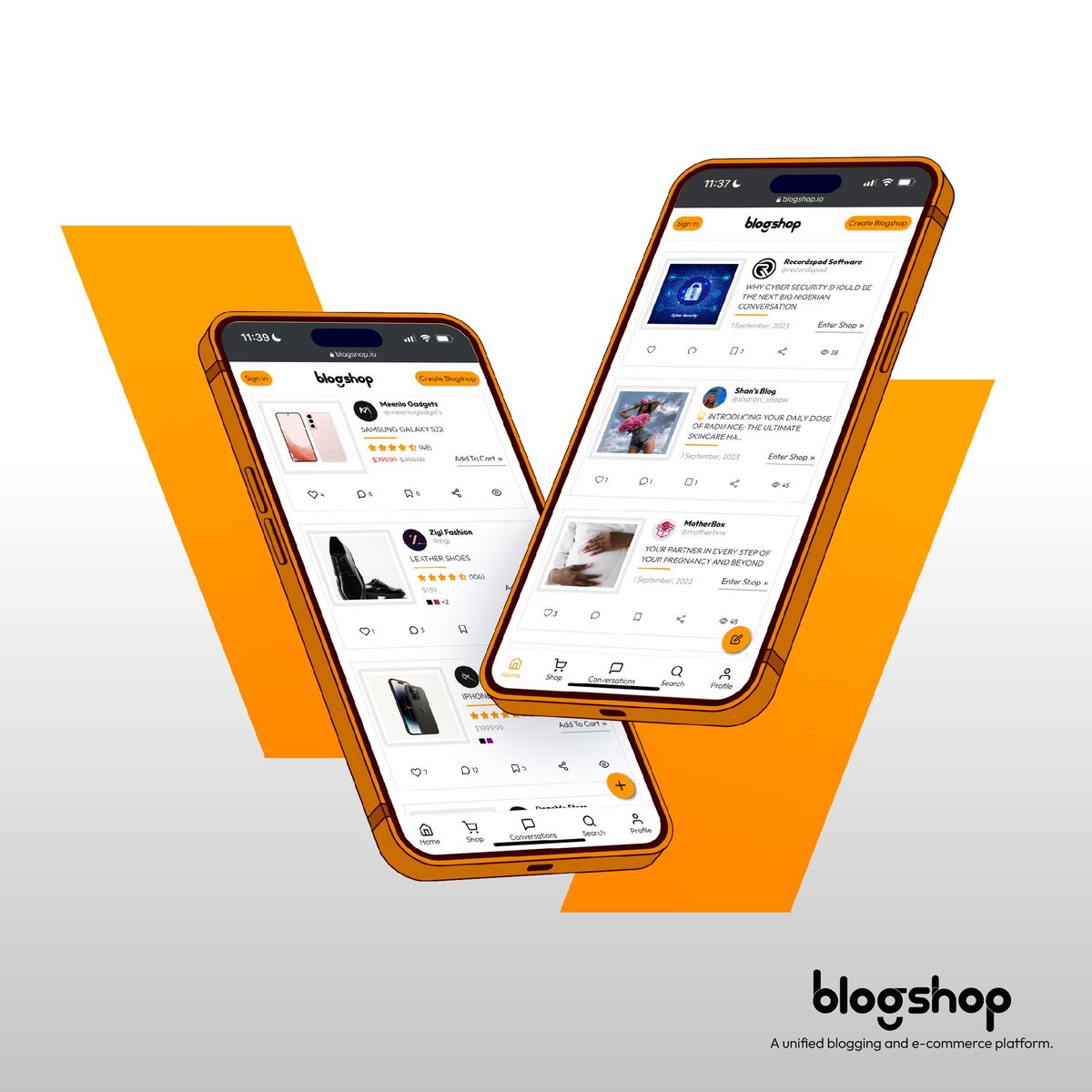 blogshopmedia's tweet image. It's time to share your stories with the world!

Blogshop is almost here, offering a platform where your words will resonate, uplift, and bring people closer together while earning revenue.

#Blogshop #storytellers #storytelling #onlineshopping #ecommerce #nigeria