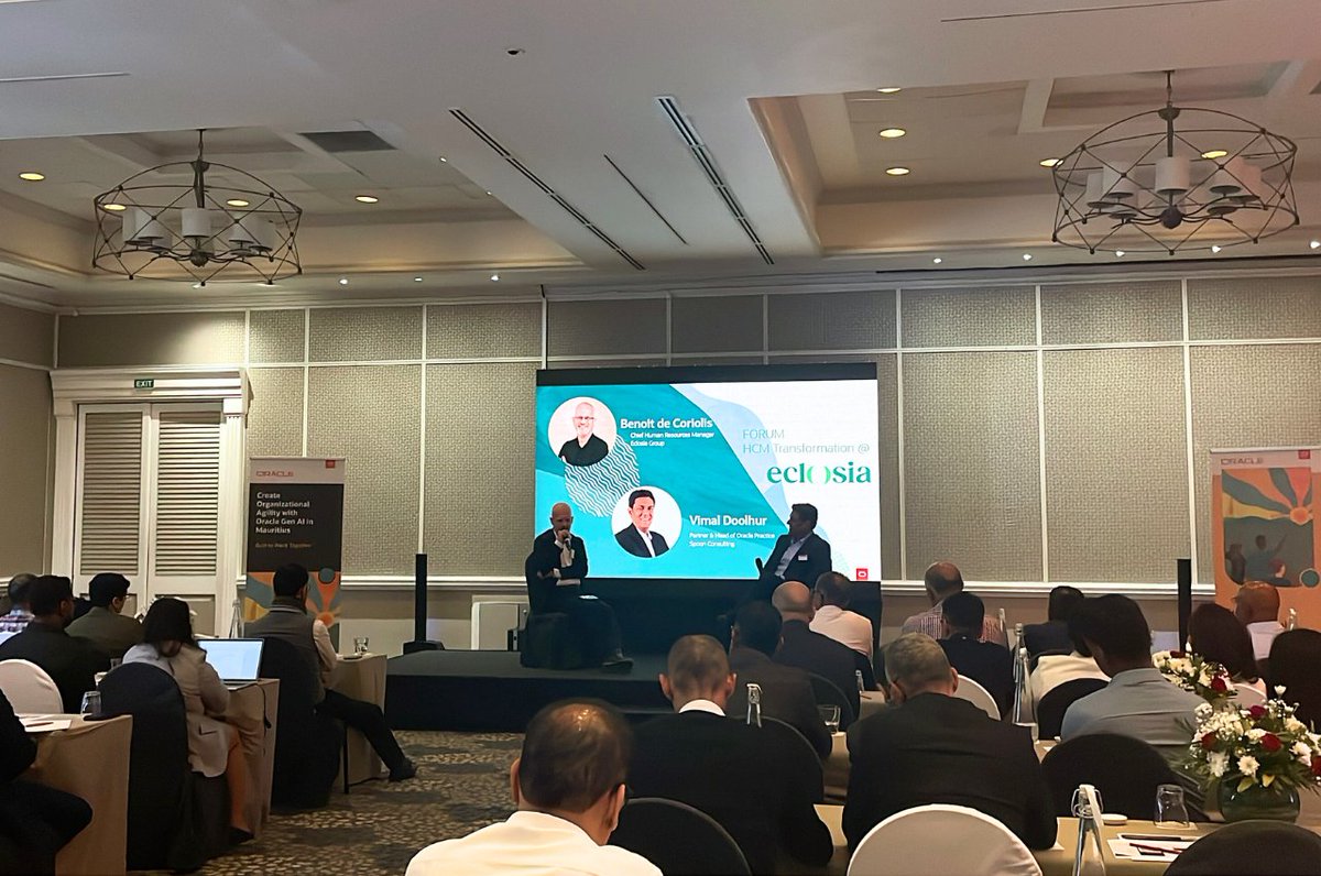 SpoonConsulting's tweet image. Benoit de Coriolis from Eclosia Group shared their HR transformation success with Oracle HCM Cloud. Key takeaways: modernizing HR processes, seamless integration, and best practices. Paving the future of HR tech! #OracleEvent #HRTransformation #HCMCloud #SuccessStory