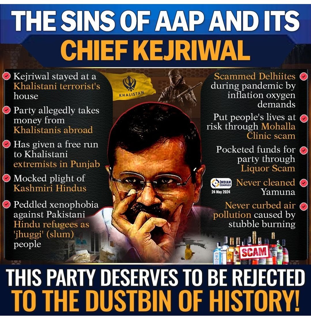 sanjoychakra's tweet photo. @TimesAlgebraIND Why AAP must be defeated.... https://t.co/dERVWVoGoZ