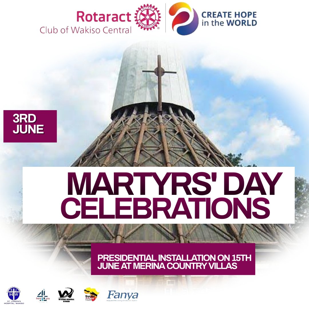 HAPPY MARTYRS DAY CELEBRATIONS We remember the sacrifices made my the Ugandan Martyrs who chose death rather than to denounce their faith. #martyrdom #3rdJune #Uganda