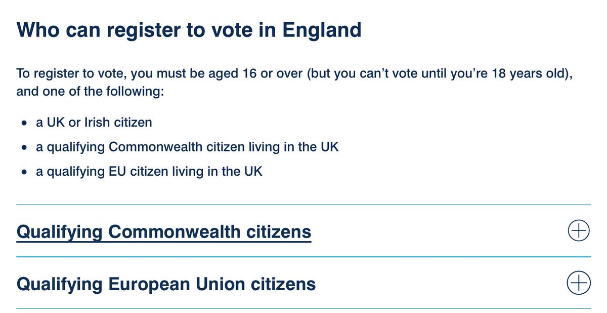 PictonZoe's tweet photo. Finally this link gives all the information you need on WHO can register to vote in UK elections & HOW to register to vote.
https://t.co/wUY1Jyyqdm
Please share this thread to increasing awareness of #RegisteringToVote in the #UK #GeneralElection https://t.co/DGO1VckNTD