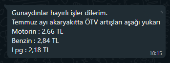 Sabah sabah ne güzel haberler var :)