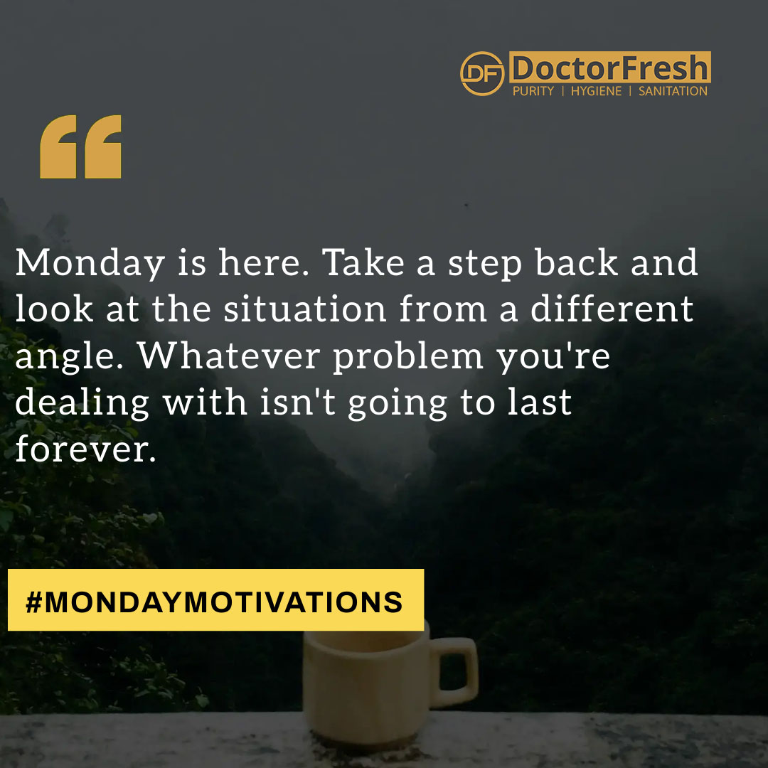 DoctorFreshIN's tweet photo. #MondayMotivation!

"Monday is here. Take a step back and look at the situation from a different angle. Whatever problem you're dealing with isn't going to last forever."

#mondaymotivation #mondayvibes #ProblemSolvingSkills #problemsolving #SuccessMindset #successquotes https://t.co/G3onb9hQot