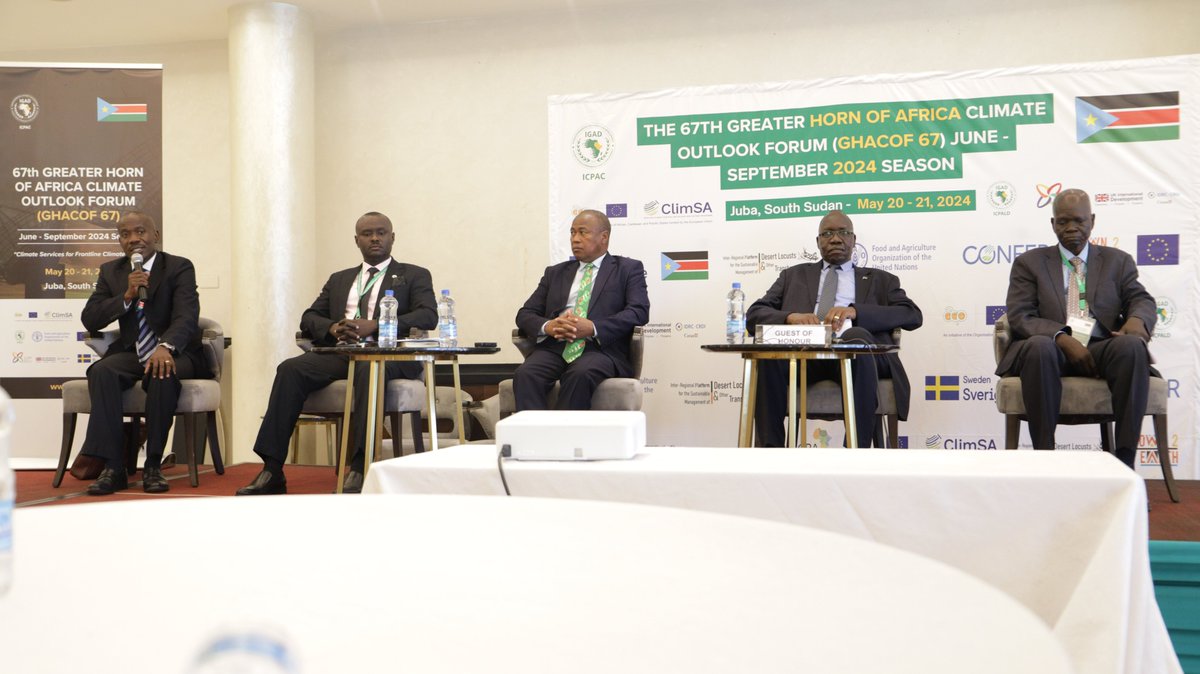 FAOSouthSudan's tweet photo. .@FAO ๐ธ๐ธ in collaboration with @IGADsecretariat, hosted the #GHACOF67 in Juba, #SouthSudan, with a theme of โ#Climate Services for Frontline Climate Action.โ
Letโs collaborate for sustainable development! ๐
#ClimateAction
@IGAD @SwissDevCoop @NorwayinSSudan @AfDB_Group https://t.co/MKlfDNaT5l