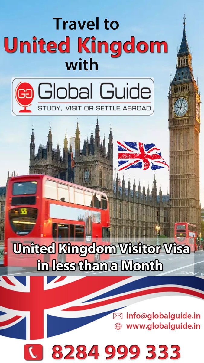 GlobalGuideviza's tweet photo. 👉𝐔𝐧𝐢𝐭𝐞𝐝 𝐊𝐢𝐧𝐠𝐝𝐨𝐦 Visitor Visa in less than a Month 
Call us today to get your visa approved 8284999333 
#uktouristvisa #canadavisa #USAvisa #Australiavisa #Schengenvisa #TouristVisa #MultipleVisa #SpouseVisa #usatouristvisa #StudyVisa #VisitorVisa #10yearsvisa #USA https://t.co/YF9Y7weFrn