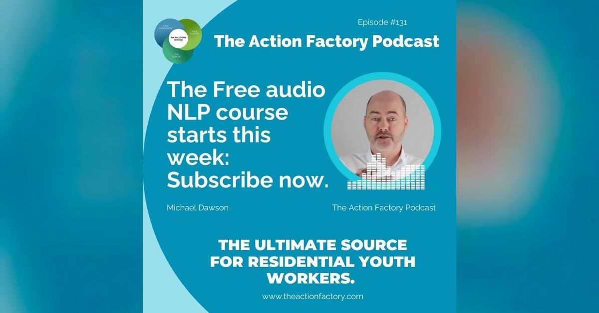 Michael26150411's tweet photo. I'm Michael Dawson from the Action Factory, and I'm thrilled to kick off session one of our free 10-part audio course, "NLP in Residential Youth Work."
In this session, we're going to lay the groun...  https://t.co/LseXy1XyVx https://t.co/5APgHkXUIT