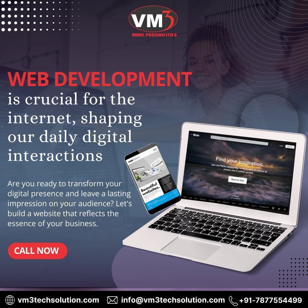 V3M_Technology's tweet photo. Web development shapes our digital interactions by combining design, functionality, security, and innovation. It creates reliable and engaging websites and apps.
Web: https://t.co/w8lxL4JaCA
#vm3techsolution #socialmediamarketing #SMM #growbusiness #smmarketing #SEM #seotips https://t.co/3QVXXeJfeM